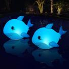 Luzes de piscina flutuantes Goallim Solar Dolphin IP68 Waterproof