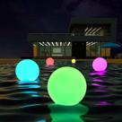 Luzes de piscina flutuantes LOFTEK LED Dimmable Ball 30 cm com controle remoto