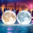 Luzes de piscina flutuantes, TIALLY Full Moon, alimentadas por energia solar (pacote com 2)