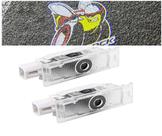 Luzes de porta de carro LexAan Never Fade Ghost Shadow 2 unidades