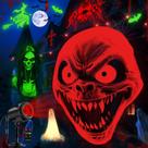 Luzes de projetor de Halloween Nagudenfo 12 em 1 exterior/interno