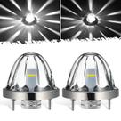Luzes de rodagem LED Watermelon de vidro Partsam, 2 peças