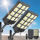 Luzes de rua solares Sunwish 5000W 6500K IP66, pacote com 2
