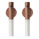 Luzes de sensor de movimento LANDGOO LED recarregável de madeira LANDGOO 2PC