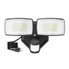Luzes de sensor de movimento Onforu 32W 3200LM Outdoor Security Pretas Luzes de sensor de movimento Onforu 32W 3200LM Outdoor Security Pretas