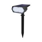 Luzes De Spot Solar RGB Com 19 LEDs, IP65 À Prova d'Água, Brilho Ajustável Para Jardim, Quintal E