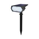 Luzes De Spot Solar RGB Com 19 LEDs, IP65 À Prova d'Água, Brilho Ajustável Para Jardim, Quintal E