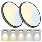 Luzes de teto LED WKONCLDY 19cm 110V 5 cores 1600lm Slim
