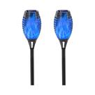 Luzes De Tocha Solar RGB À Prova d'Água, Pacote Com 6, 12 LEDs, Decoração Para Jardim, Caminho,