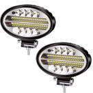 Luzes de trabalho LED Biqing 2X Oval 5,5 polegadas 144W 10800LM 12V 24V
