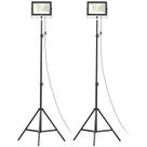 Luzes de trabalho LED LIVOWALNY 110W 11000 lúmens com suporte de 2 unidades
