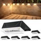 Luzes de vedação solares Ellasay RGB IP65 à prova d'água, pacote com 6