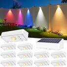 Luzes de vedação solares JOFIOS, pacote com 12 unidades, 50LM, Ultra Bright, IP65