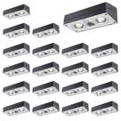 Luzes de vedação solares JOFIOS, pacote com 20 lúmens, RGB, impermeáveis