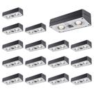 Luzes de vedação solares JOFIOS, pacote de 16, 50 lúmens, 12 modos RGB
