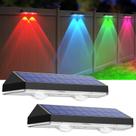 Luzes de vedação solares LIANGLOME RGB 2PK para quintal ao ar livre