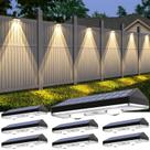 Luzes de vedação solares UGDLUCK RGB e brancas quentes à prova d'água (pacote com 8)