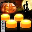 Luzes de vela LED de abóbora CANDLE IDEA Timer remoto 6,6 cm