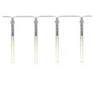 Luzes Decorativas Com 15 Tubos LED Chuva Meteoro Branco Quente 6m 220v Luzes Decorativas Com 15 Tubos LED Chuva Meteoro Branco Quente 6m 220v