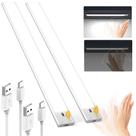 Luzes embaixo do gabinete SUPERDANNY, sensor de onda manual de 40 cm, 65 LED