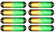 Luzes estroboscópicas ASPL Sync Ultra Slim 12 LED para caminhões x8