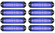 Luzes estroboscópicas ASPL Ultra Slim 12 LED para caminhão (azul)