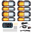 Luzes Estroboscópicas de Emergência LED BooyU Sync - Kit com 8 Unidades para Veículos