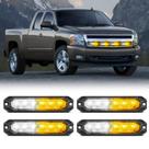 Luzes estroboscópicas de emergência Nilight 6LED âmbar branco 12V/24V