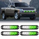 Luzes estroboscópicas de emergência Nilight 6LED verde branco 12V/24V