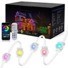 Luzes Externas Inteligentes BrilliLux RGBICW - 15m com 30 Luzes Luzes Externas Inteligentes BrilliLux RGBICW - 15m com 30 Luzes
