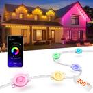 Luzes externas Nexillumi 200 pés Smart RGB LED IP67 Waterproof