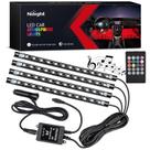 Luzes interiores Nilight TR-06 48 LED 4PCS 12V com controle remoto
