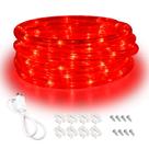 Luzes LED Areful Red, 16 pés, luzes de corda, impermeáveis, interiores e exteriores Luzes LED Areful Red, 16 pés, luzes de corda, impermeáveis, interiores e exteriores