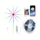 Luzes LED De Cordão RGBIC Bluetooth USB Com Efeito De Fogos De Artifício, Sincronização Musical E