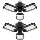 Luzes LED de garagem Aoretic 80W 8000LM 6500K, pacote com 2 unidades E26/E27