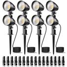 Luzes LED de paisagem MEIKEE 7W 800lm 12-24V IP66, pacote com 8