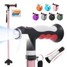 Luzes LED dobráveis Walking Cane BigAlex ajustáveis com bolsa Luzes LED dobráveis Walking Cane BigAlex ajustáveis com bolsa