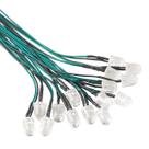 Luzes LED EDGELEC 10 mm verdes 12V pré-conectadas (pacote com 30)