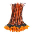 Luzes LED EDGELEC 5 mm laranja 12 V pré-conectadas (50 unidades)