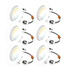 Luzes LED embutidas Sunco 4" 660LM, reguláveis, retrofit, pacote com 6 Luzes LED embutidas Sunco 4" 660LM, reguláveis, retrofit, pacote com 6