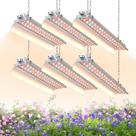 Luzes LED para cultivo SpeePlant 42 cm, espectro total, 108 W, pacote com 6 Luzes LED para cultivo SpeePlant 42 cm, espectro total, 108 W, pacote com 6