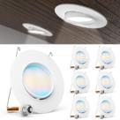 Luzes LED para Embutir Sunco 6 Unidades Gimbal Ajustável 5/6" 12W