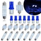 Luzes LED para interiores de automóveis YOGEIER Blue, conjunto de 24 para todos os carros