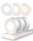 Luzes LED Puck Lights EZVALO, pacote com 6, 2,5 polegadas, toque recarregável