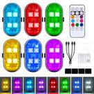 Luzes LED sem fio BukNikis 4LEDs 8 cores para carro e motocicleta