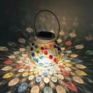 Luzes LED Solares Para Exterior, Luminária De Mesa Em Forma De Garrafa De Vidro, Luz Noturna Para