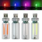Luzes noturnas LED de controle de toque USB, 4 unidades para interior de carro