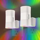 Luzes noturnas SUPIPRO LED Dusk to Dawn, 7 cores, RGB, pacote com 2 unidades