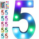 Luzes numéricas LED Foaky Colorful Marquee Light Up (5)
