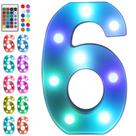 Luzes numéricas LED Foaky Colorful Marquee Light Up (6)